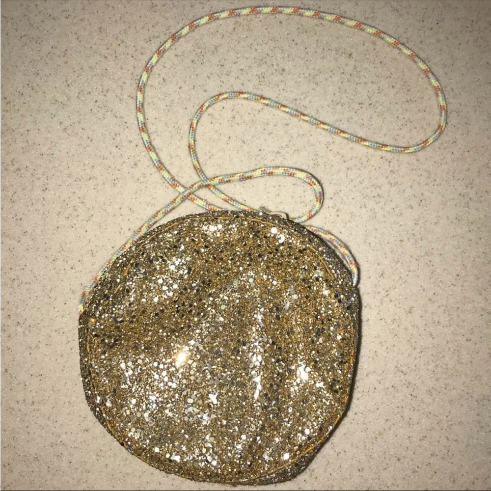 🌴3/$20 J.Crew/Crewcuts Emoji Glitter Purse - Picture 2 of 4